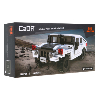 Klocki techniczne CaDA 328 el. Humvee pojazd wojskowy 1:24 dla dzieci 8+